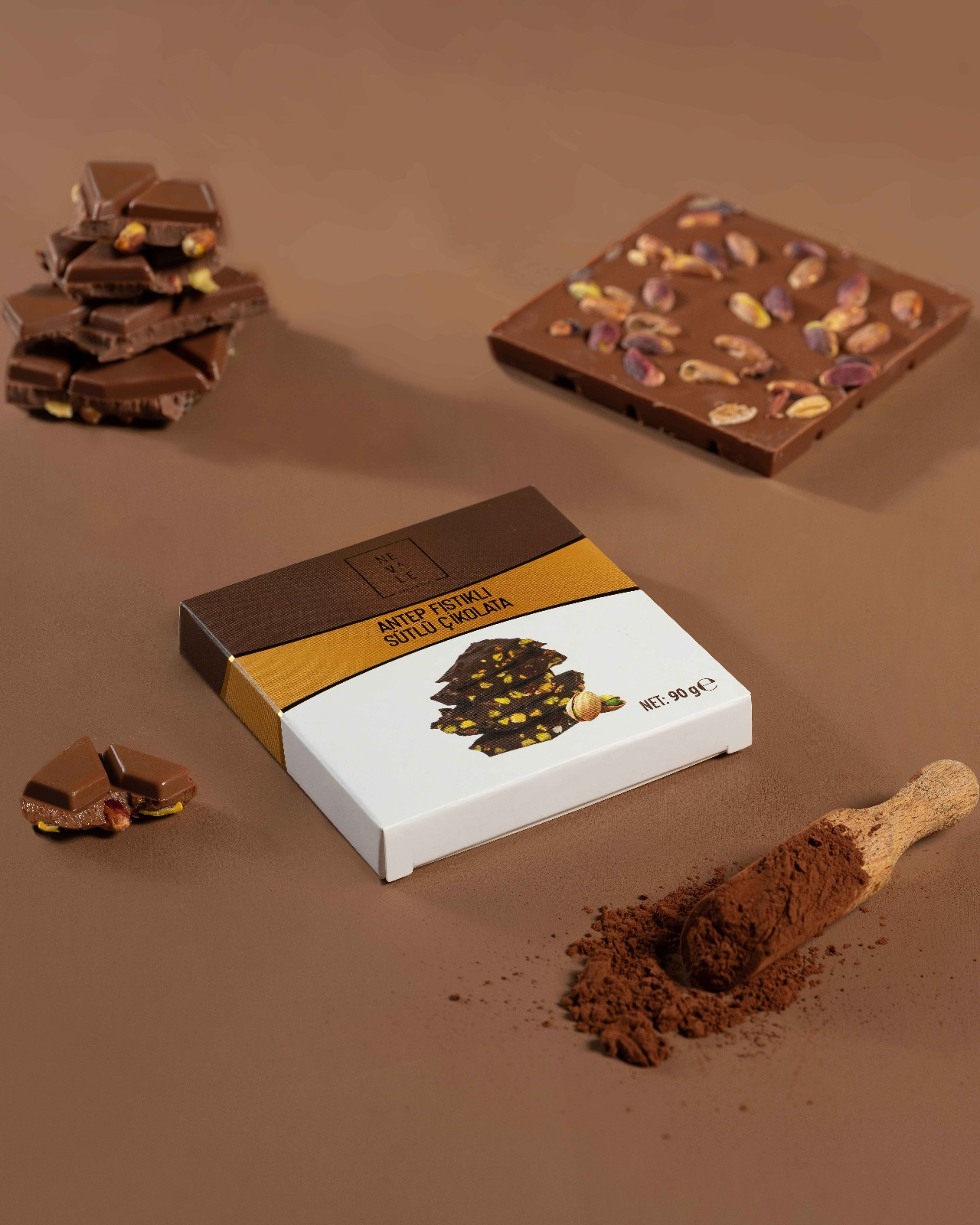 Fıstıklı Kare Tablet 90 GR