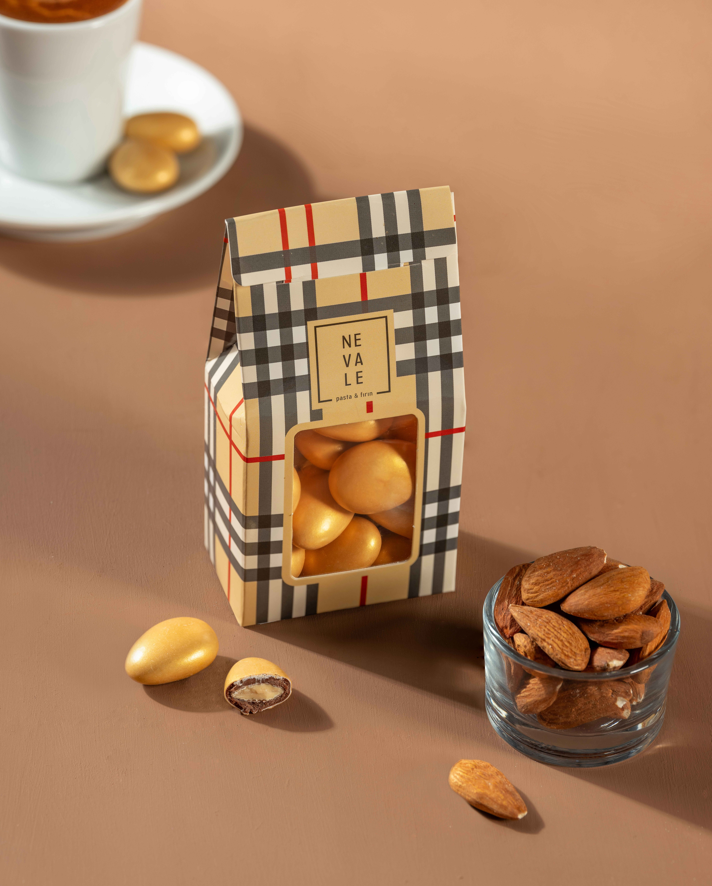 Renkli Badem Şekeri Altın 100 gr