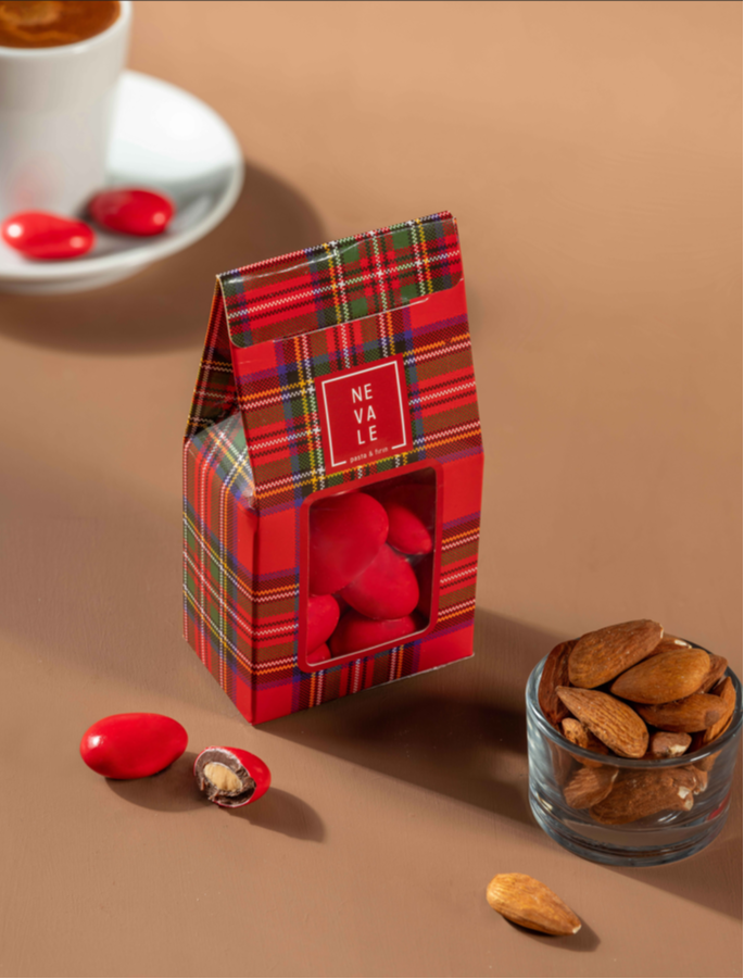 Renkli Badem Şekeri Kırmızı 100 GR