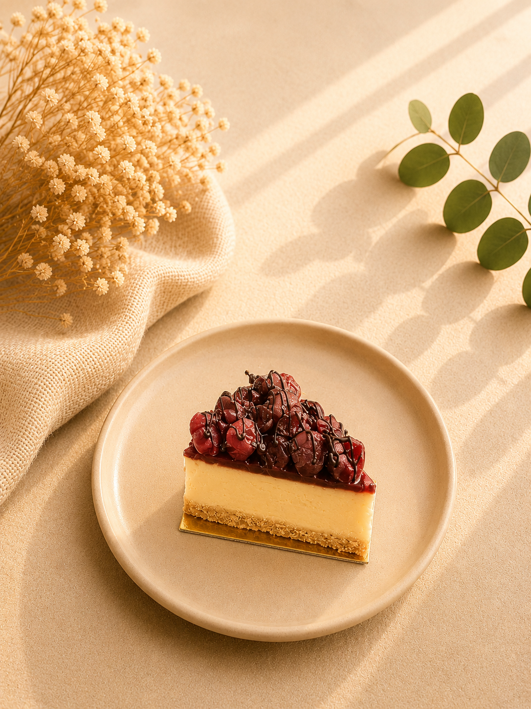 Vişneli cheesecake