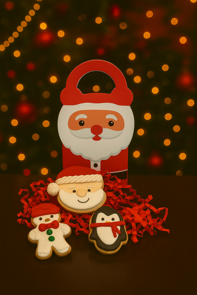 Yılbaşı Noel Baba Kurabiye Kutusu