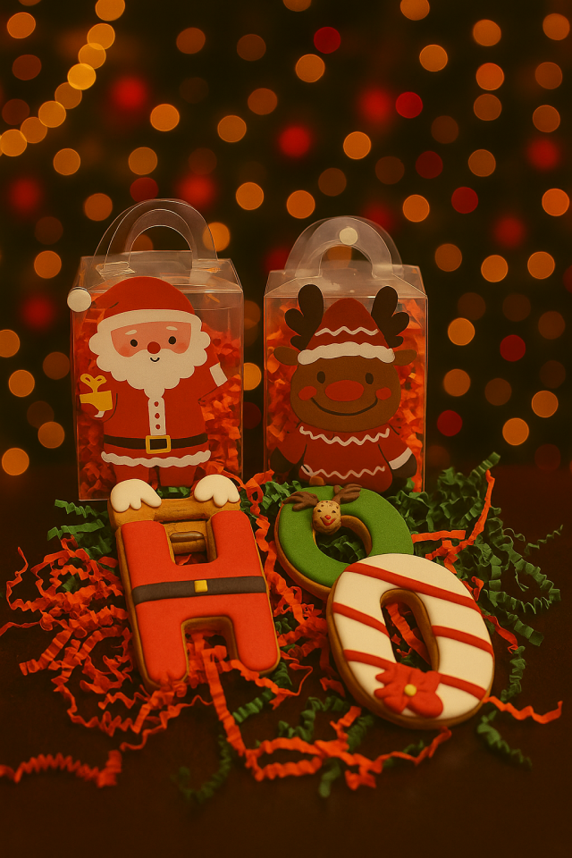 Yılbaşı Kurabiyeli Asetat Kutu