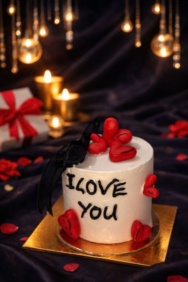 Sevgililer Günü Love You Tek Pasta